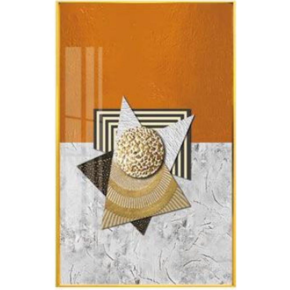 Tavla DKD Home Decor Aluminium Trä MDF 80 x 3 x 120 cm