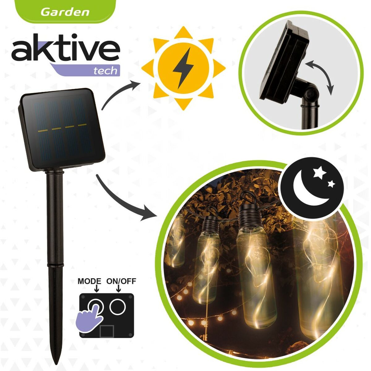 LED-krans Aktive LED 180 x 17,5 x 4 cm (6 antal) - 4