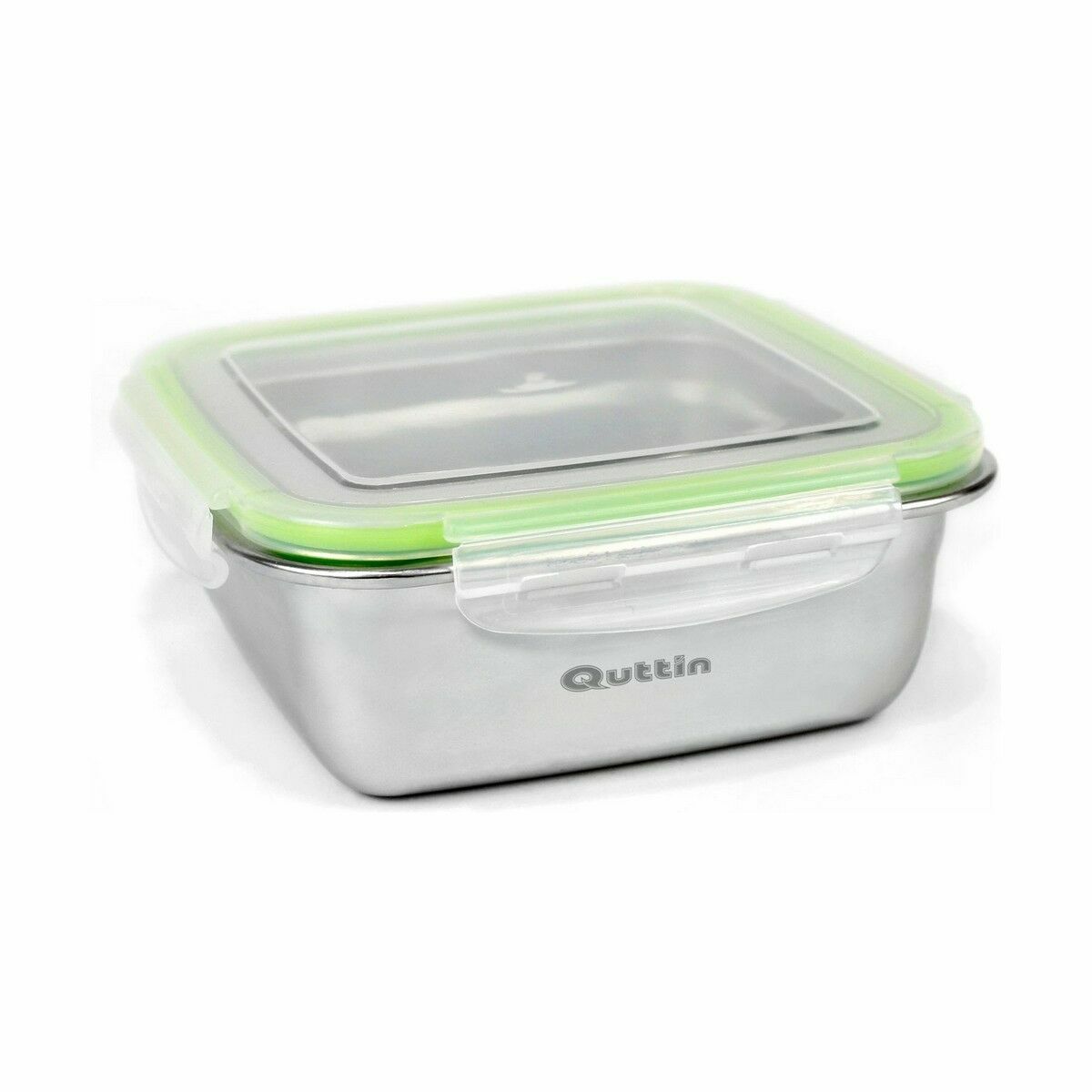 Hermetisk matlåda Quttin Fyrkantig Rostfritt stål 400 ml 12 x 12 x 6 cm (12 antal) - 2