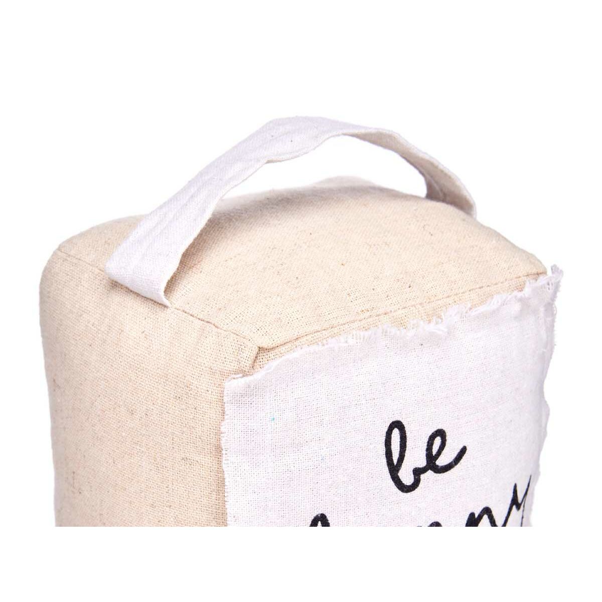 Dörrstopp Gift Decor Be Happy Tyg 16 x 19 x 14,5 cm Kub (6 antal) - 4