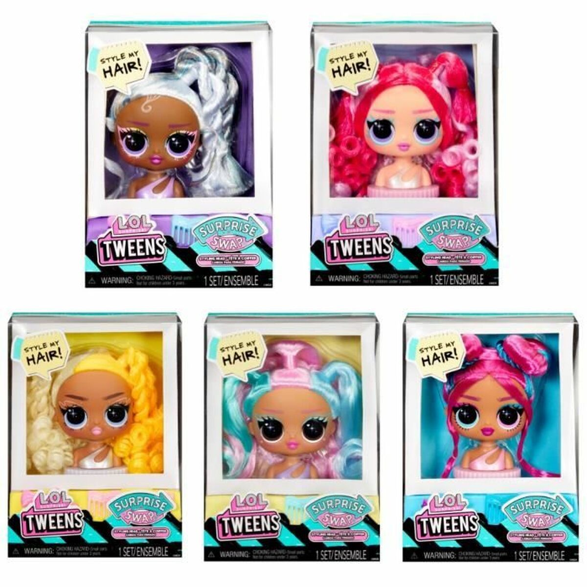 Bebisdocka LOL Surprise! Tweens Surprise Swap Styling Head - 6