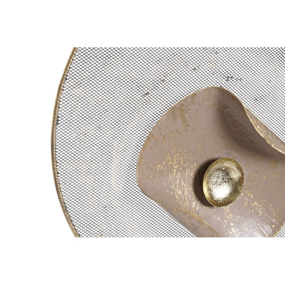 Väggdekoration DKD Home Decor Speglar Grå Gyllene Metall Terrakota n Modern Cirklar (96,5 x 7 x 59 cm) - 3