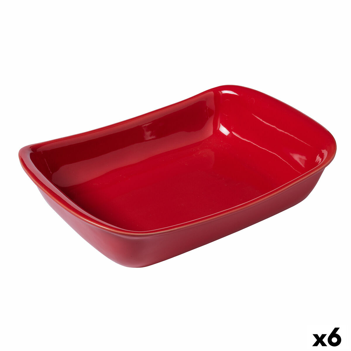 Ugnsform Pyrex Supreme Röd Keramik Rektangulär 30,2 x 20 x 7,4 cm (6 antal)