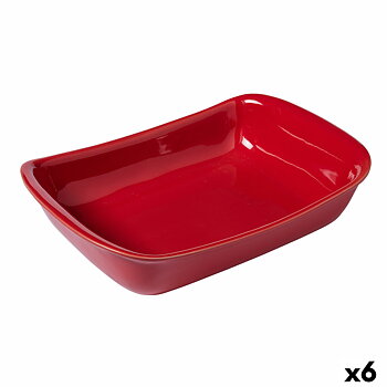 Ugnsform Pyrex Supreme Röd Keramik Rektangulär 30,2 x 20 x 7,4 cm (6 antal)