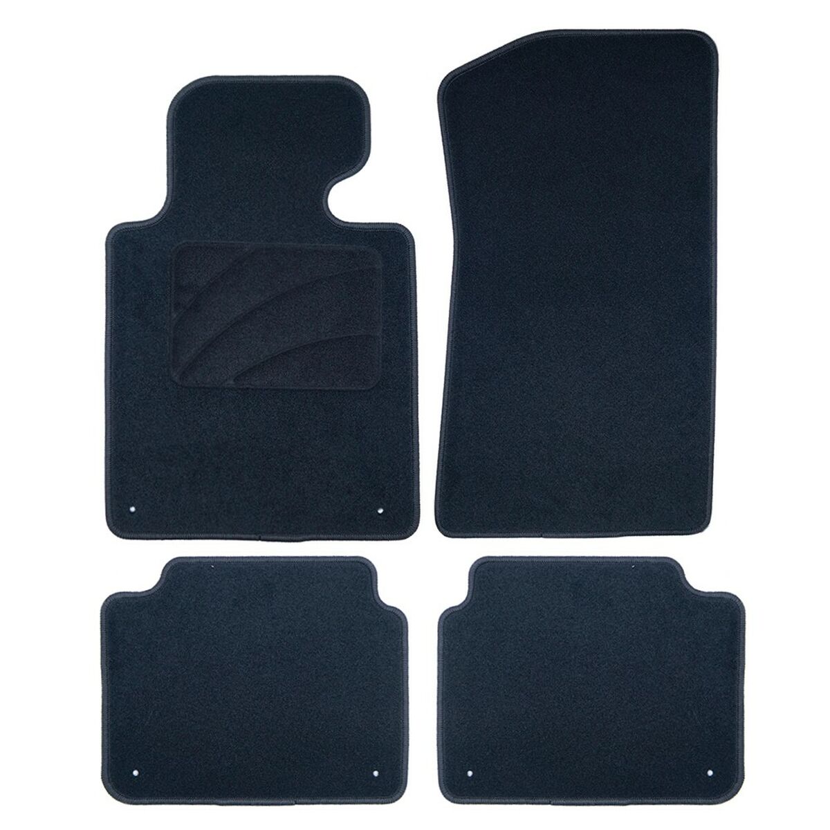 Set med bilgolvmattor OCC Motorsport OCCBW0007 Svart 5 Delar - 2