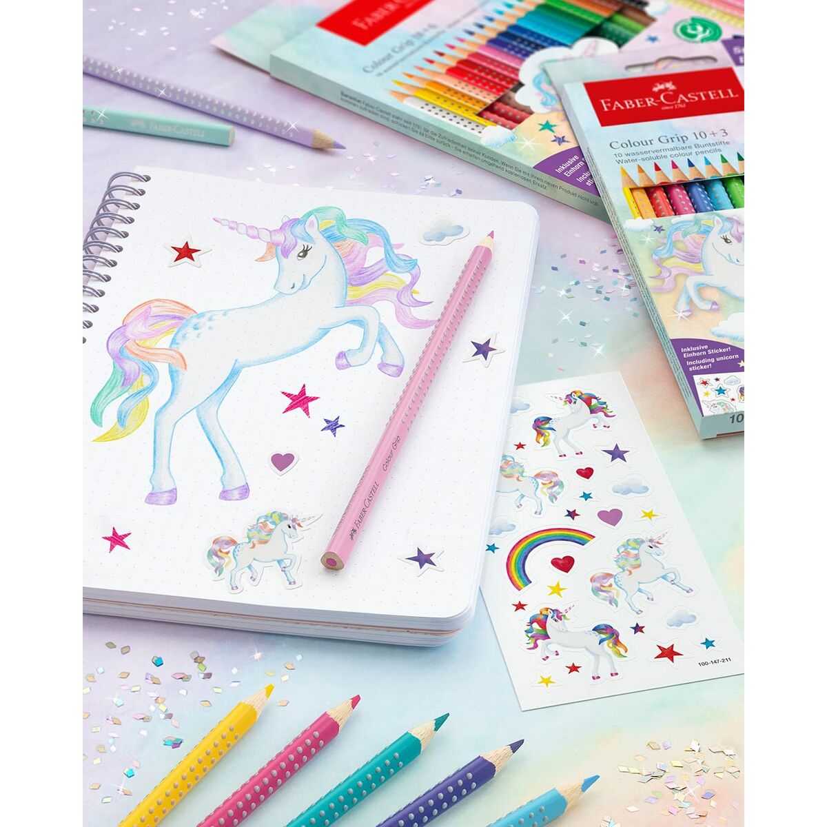 Färgpennor Faber-Castell Colour Grip Multicolour 13 Delar - 2