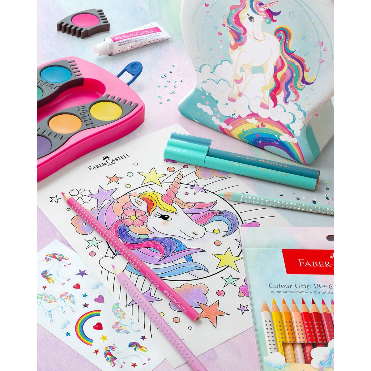 Färgpennor Faber-Castell Colour Grip Multicolour 13 Delar - 4