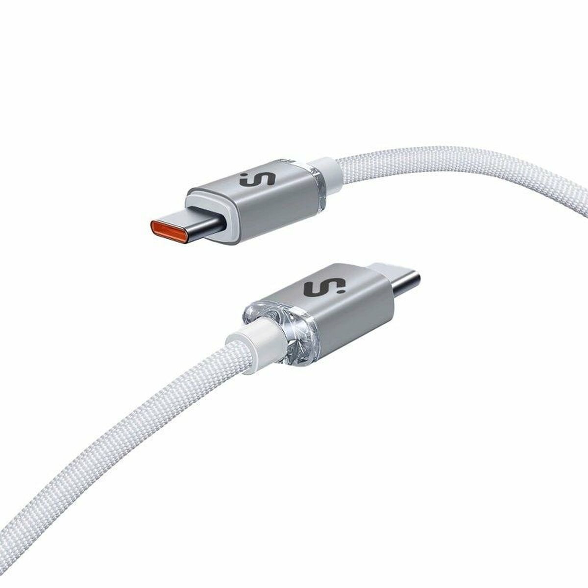 USB-C till USB-C Kabel Subblim SUBCAB-C06010 1 m Vit