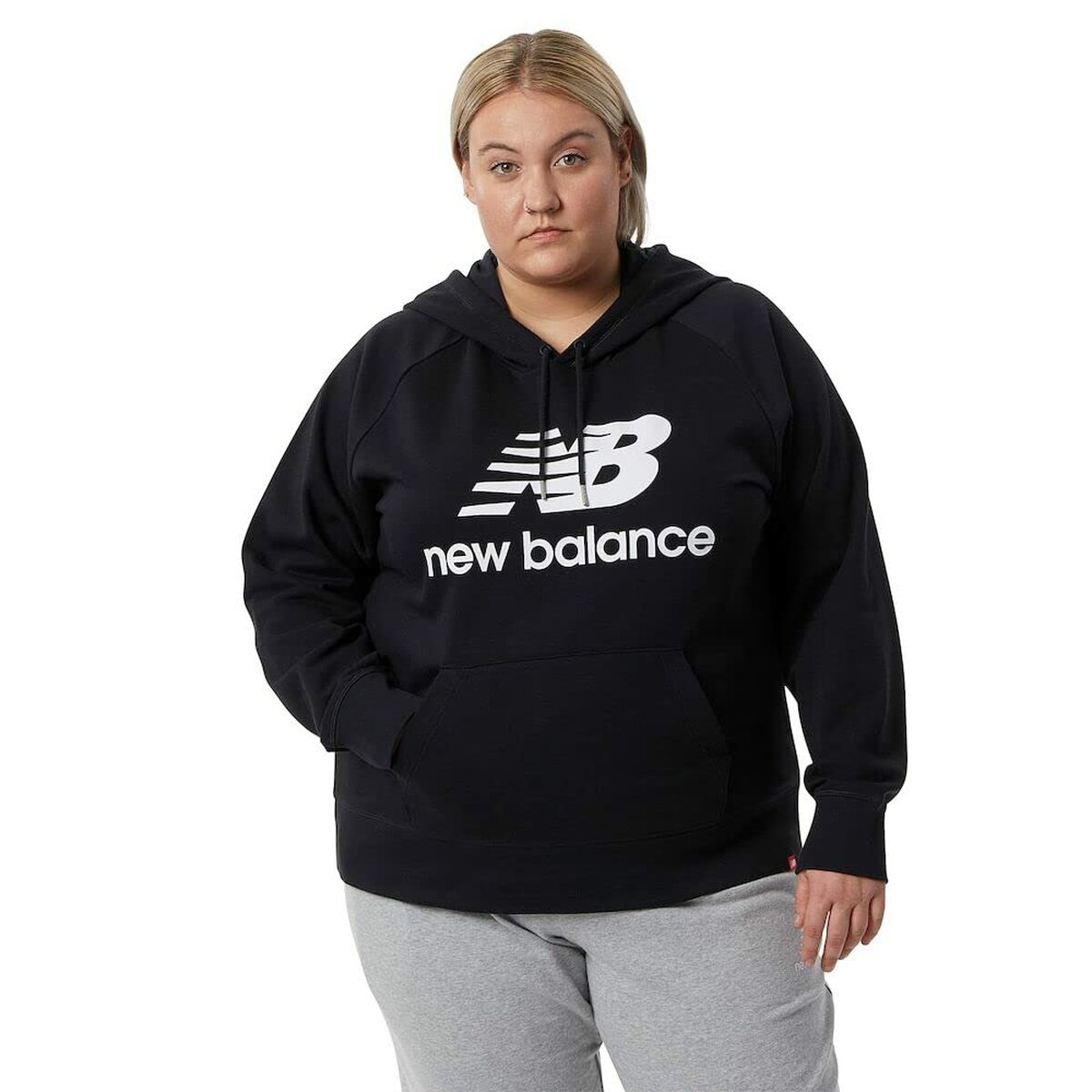 Tröja med huva Dam New Balance WT03550 Svart - 11