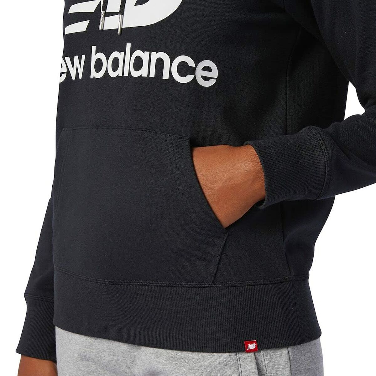 Tröja med huva Dam New Balance WT03550 Svart - 12