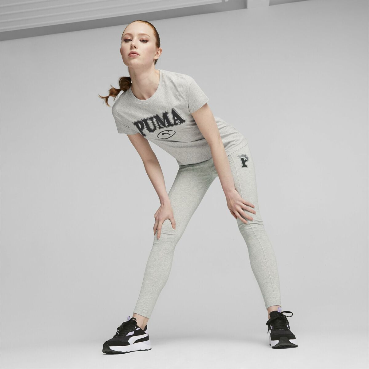 T-shirt med kortärm Puma Squad Graphicc Tlight Ljusgrå (XS) - 7