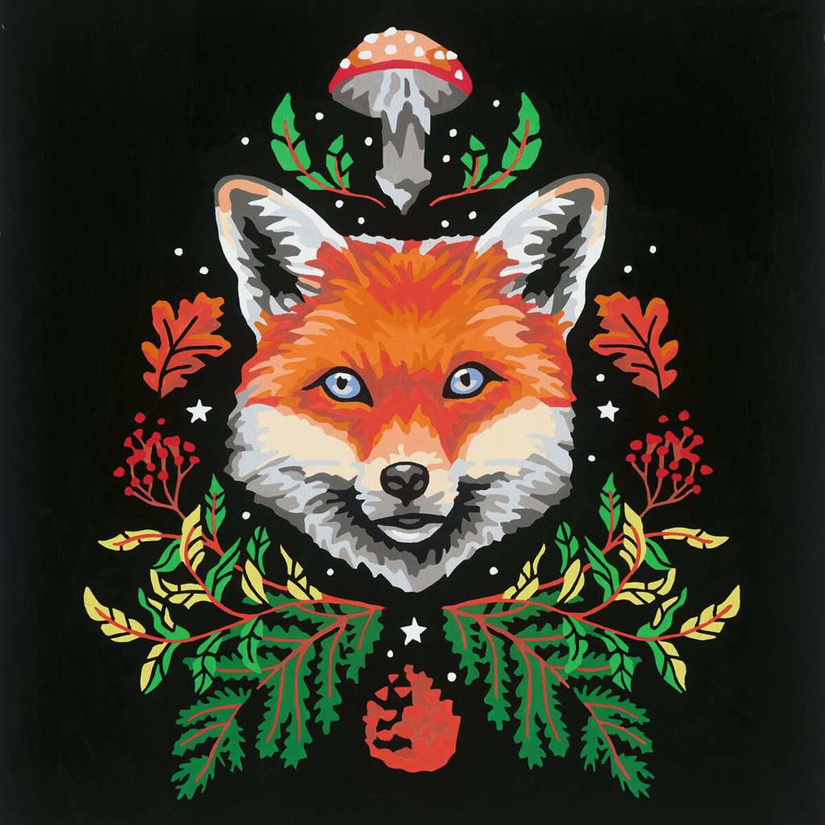 Målning med siffror Ravensburger Fox 22 Delar - 2