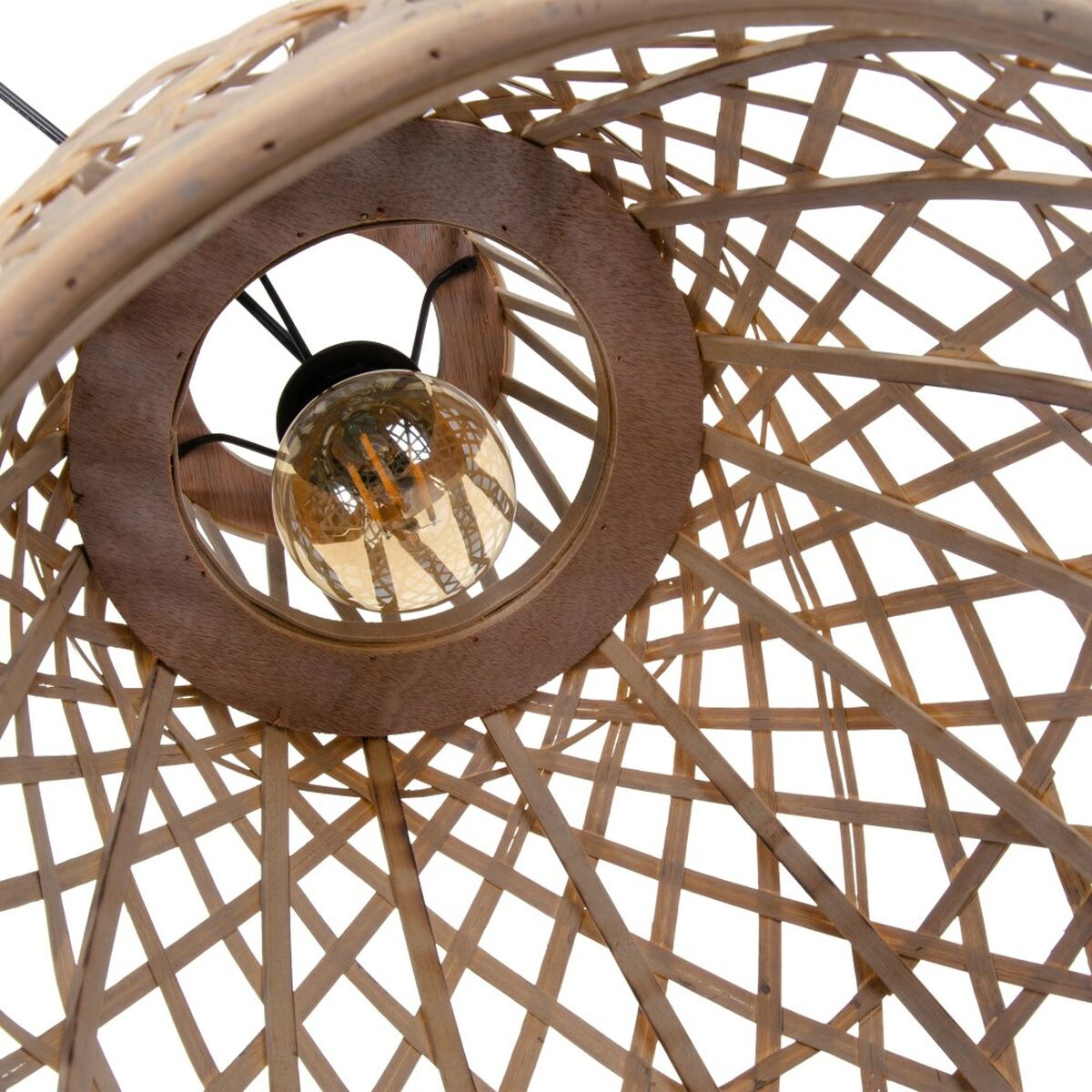 Taklampa Naturell 40 x 40 x 44 cm - 4