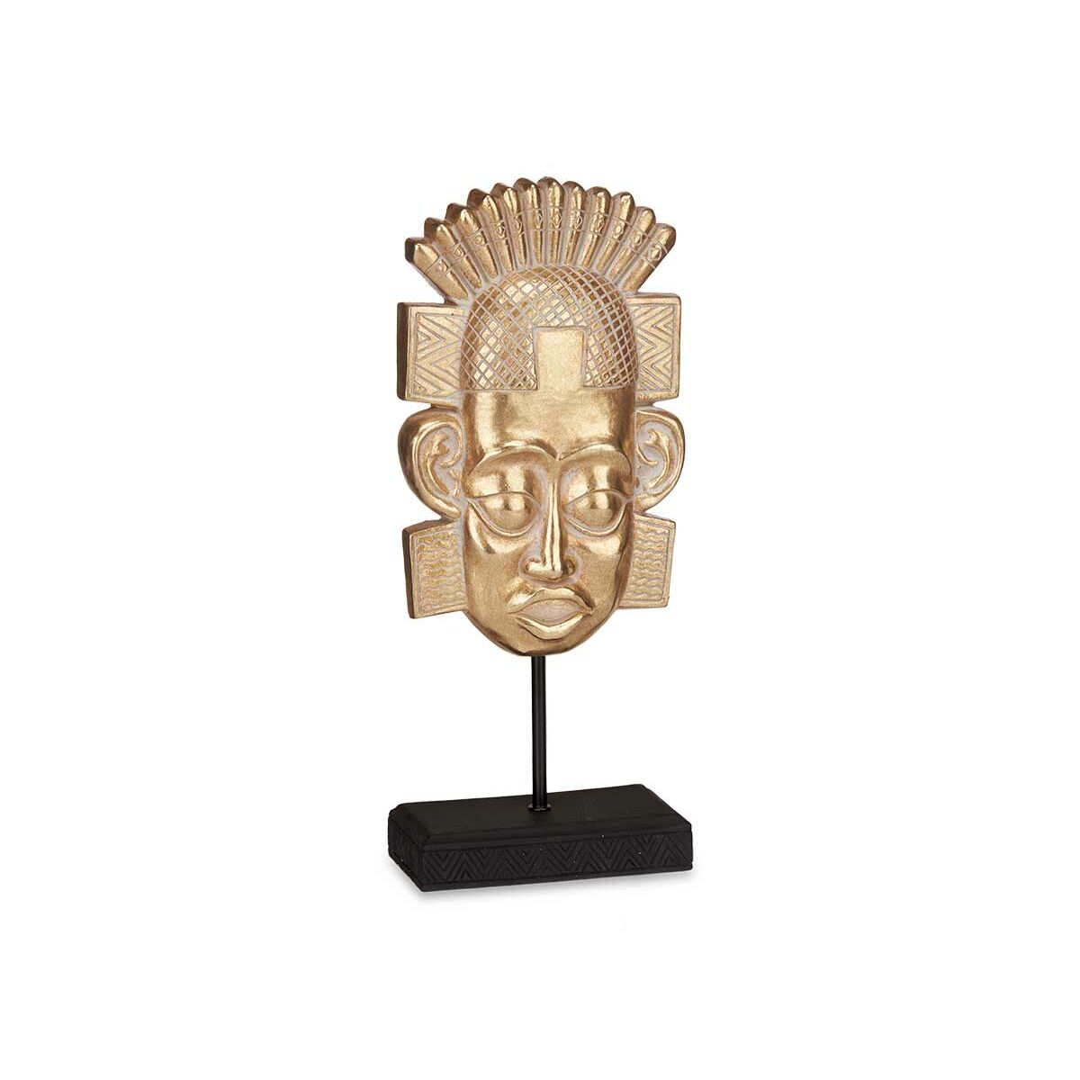 Prydnadsfigur Gift Decor Gyllene Indier 17,5 x 36 x 10,5 cm (4 antal) - 3