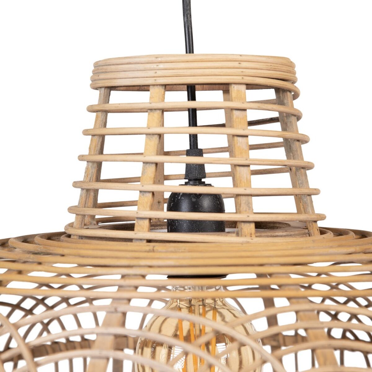 Taklampa 51,5 x 51,5 x 30 cm Naturell (2 antal) - 7