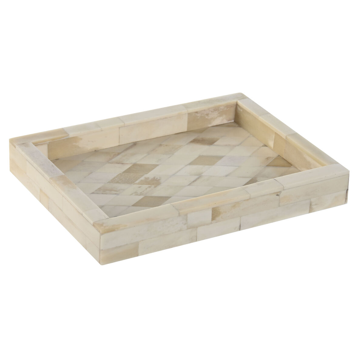 Betjäningsbricka Home ESPRIT Ben Mangoträ Kolonial 20,5 x 15,5 x 2,8 cm