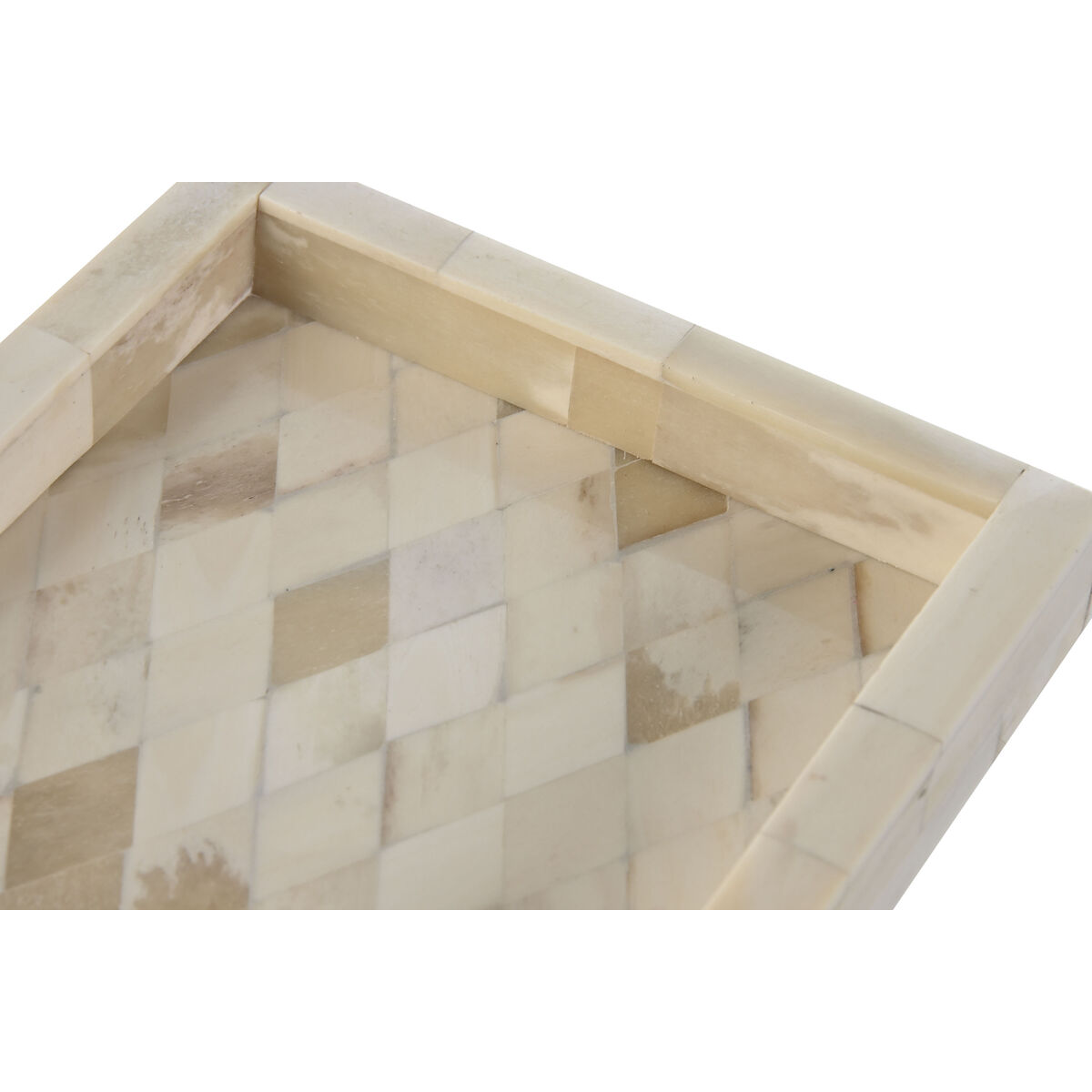Betjäningsbricka Home ESPRIT Ben Mangoträ Kolonial 20,5 x 15,5 x 2,8 cm - 2