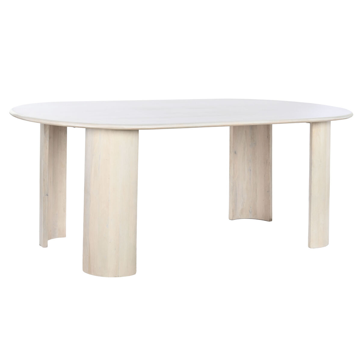 Matsalsbord DKD Home Decor Vit Mangoträ 200 x 100 x 76 cm
