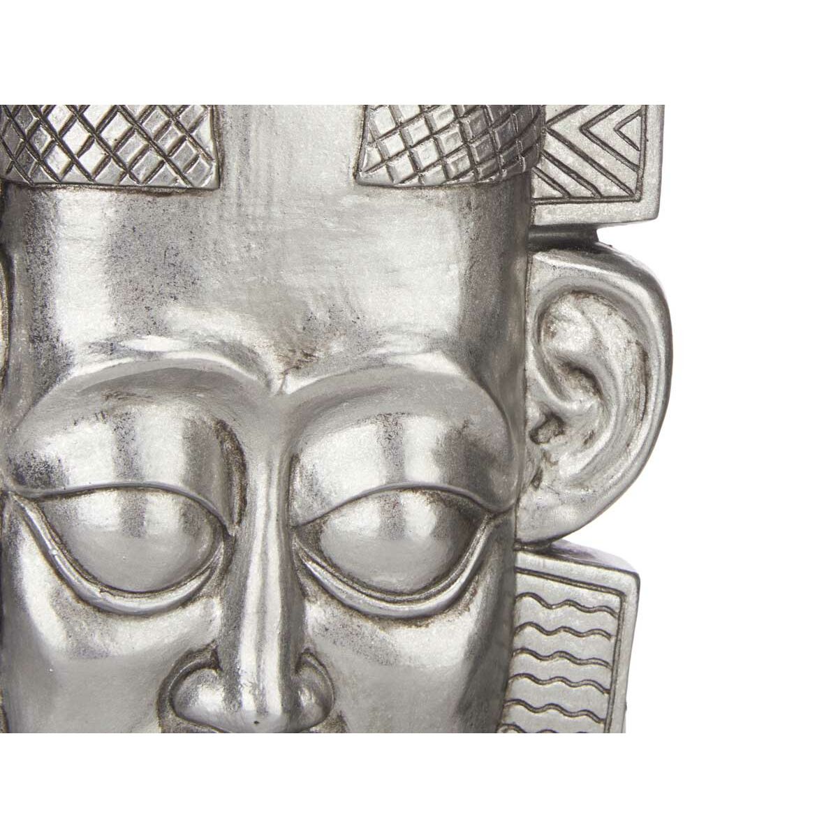 Prydnadsfigur Gift Decor Silvrig Silver Indier 17,5 x 36 x 10,5 cm (4 antal) - 2