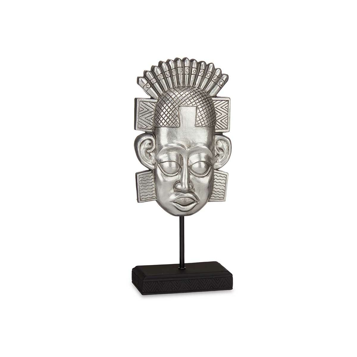 Prydnadsfigur Gift Decor Silvrig Silver Indier 17,5 x 36 x 10,5 cm (4 antal) - 3