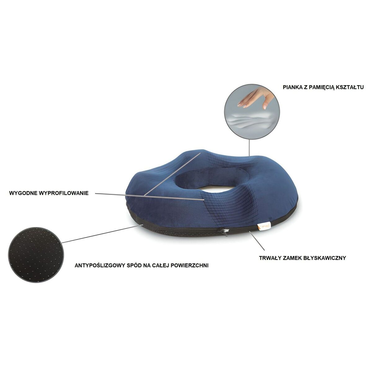 Ergonomisk Kudde för Knän och Ben MDH QMED - 3