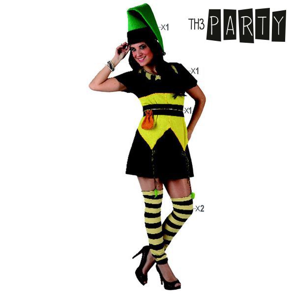 Maskeraddräkt vuxna Th3 Party Grön Fantasi (4 Delar) - 2