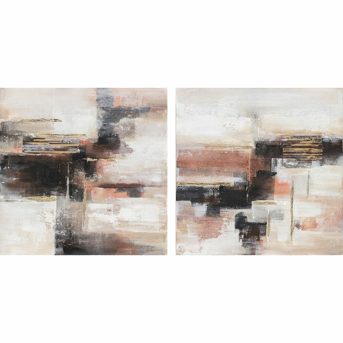 Kanvas DKD Home Decor Furu Kanvas 90 x 2,4 x 90 cm - 9