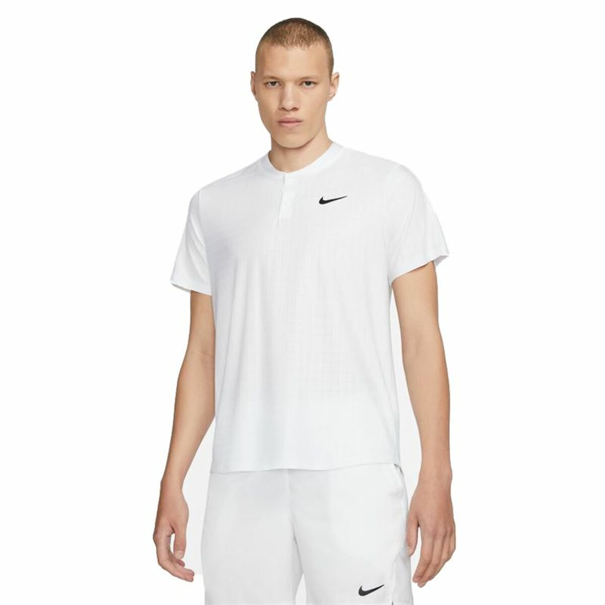 Polotröja kortärmad Herr Nike Court Dri-Fit Advantage Vit