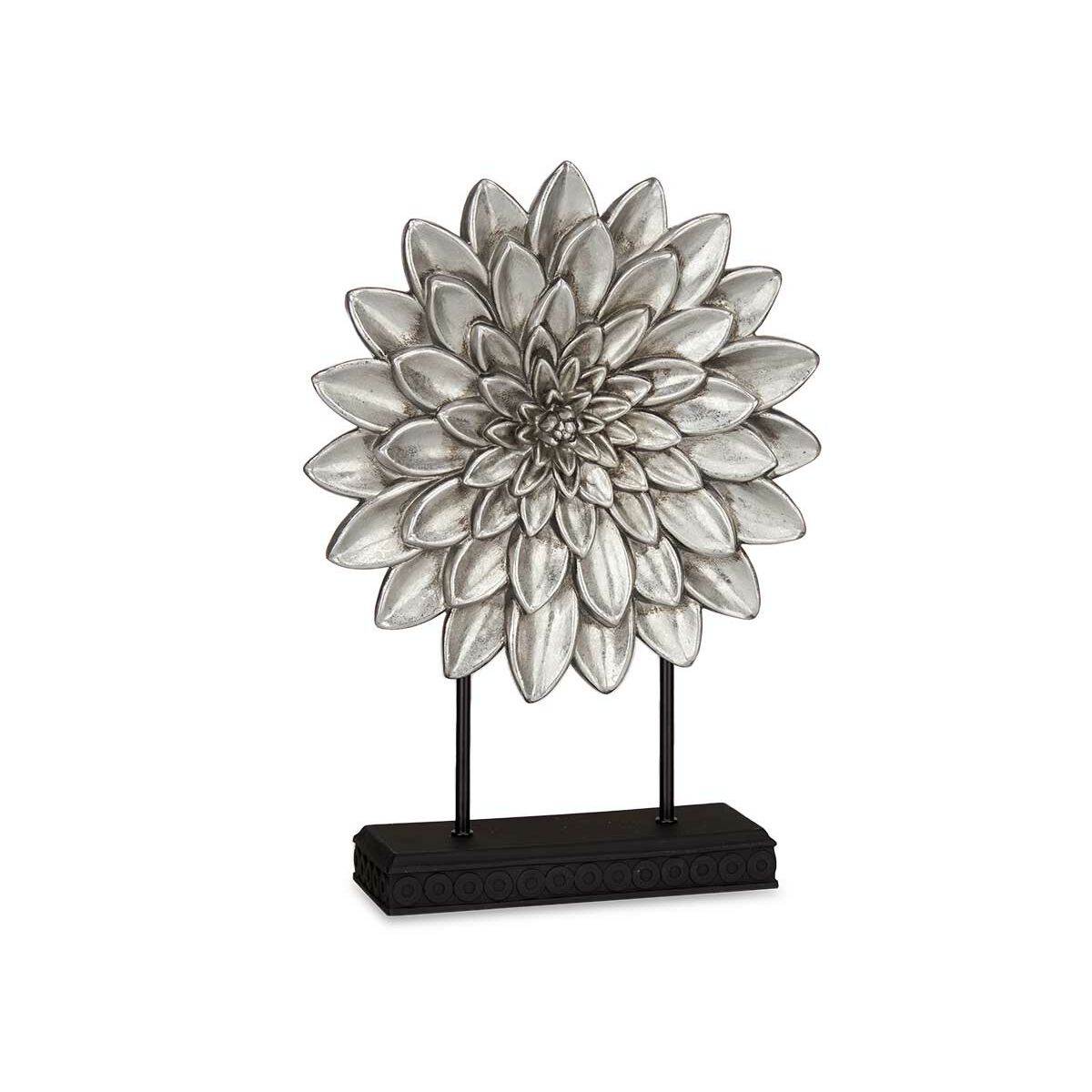 Prydnadsfigur Mandala Silvrig 29 x 39 x 10 cm (4 antal) - 3