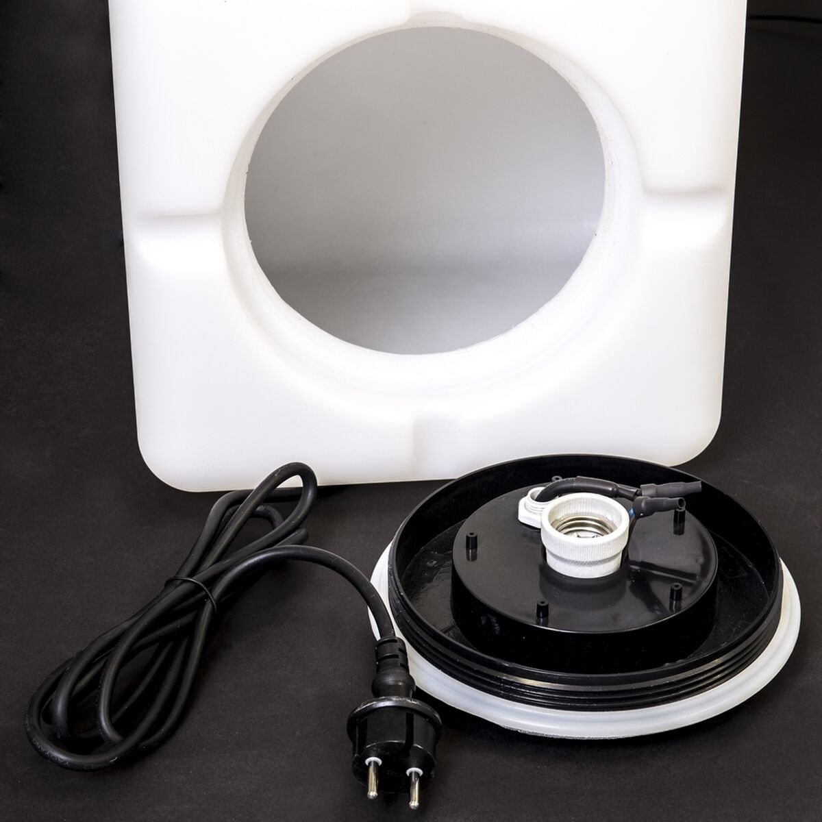 Bordslampa Block 60 W E27 220 V 30 x 30 x 30 cm - 2