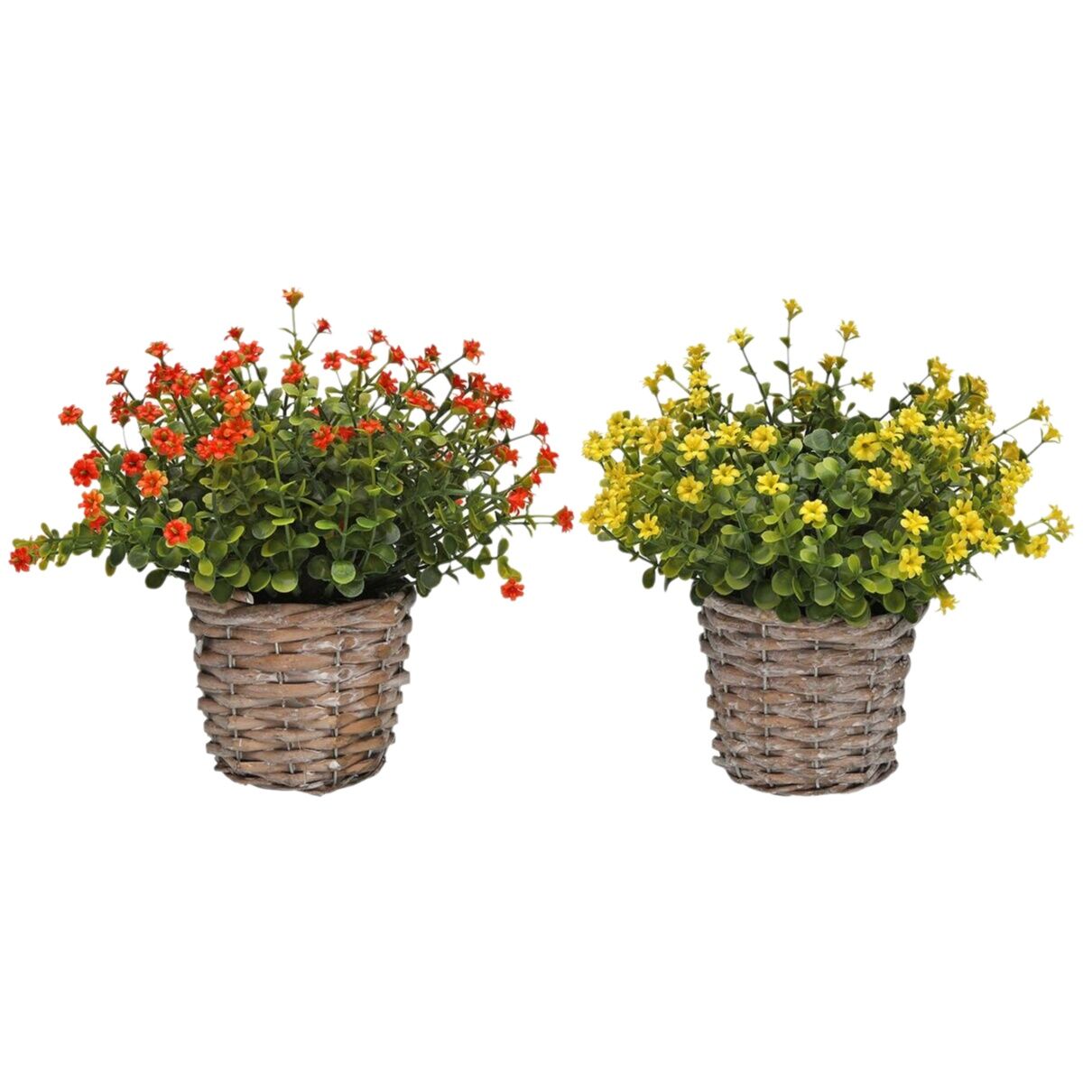 Dekorativ växt Versa Järn Textil Plast 16 x 21 cm - 2