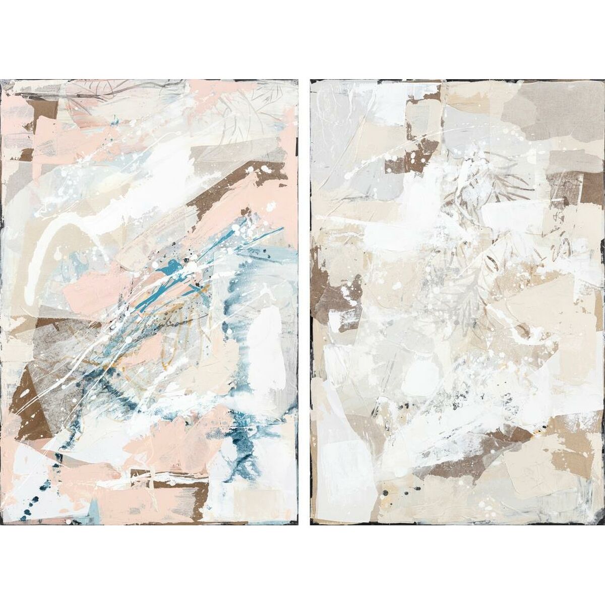 Kanvas DKD Home Decor Abstrakt Urban 100 x 4 x 150 cm 150 x 3,8 x 100 cm (2 antal) - 7