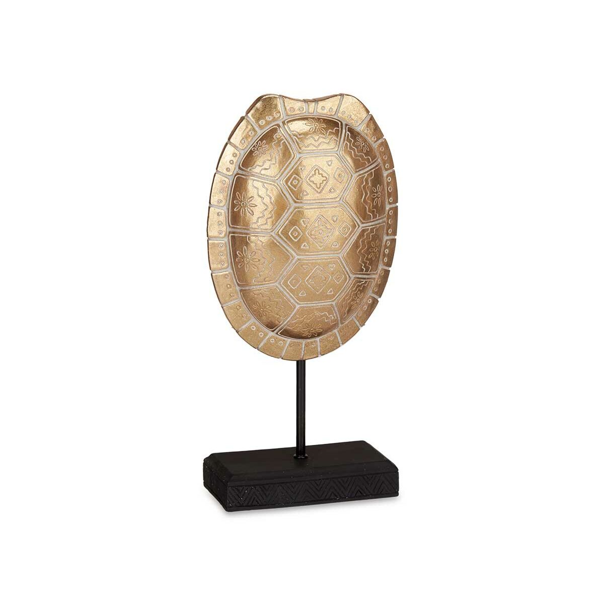 Prydnadsfigur Gift Decor Gyllene Sköldpadda 17,5 x 36 x 10,5 cm (4 antal) - 3