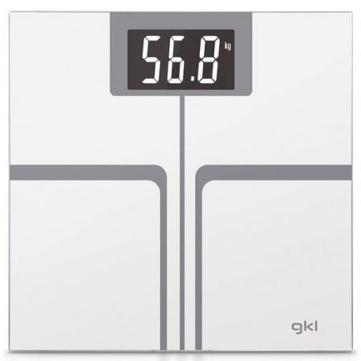 Digital Badrumsvåg GKL FITMAX WHITE 200 kg Vit Polyester