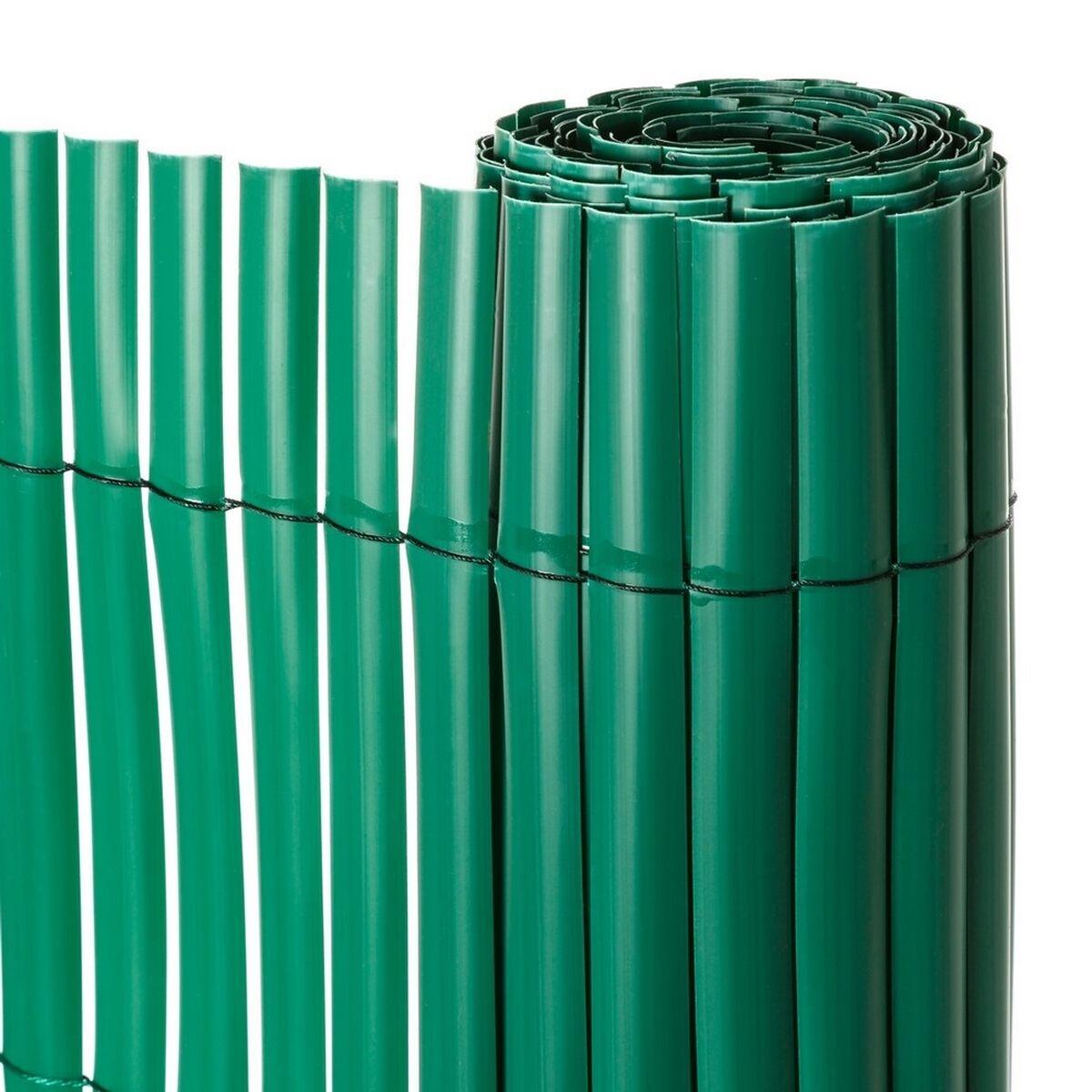 Trädgårdsstaket Grön PVC Plast 1 x 300 x 200 cm - 2