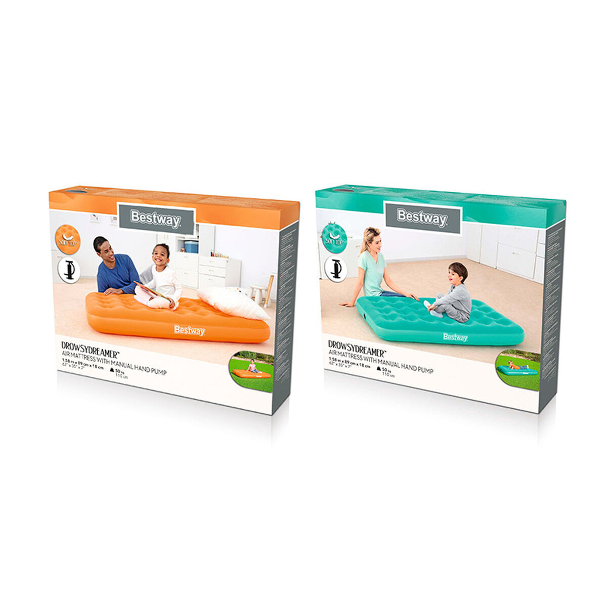 Uppblåsbar madrass Bestway Junior 89 x 158 x 18 cm - 2