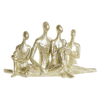Prydnadsfigur DKD Home Decor Gyllene Familj 21 x 8 x 12 cm