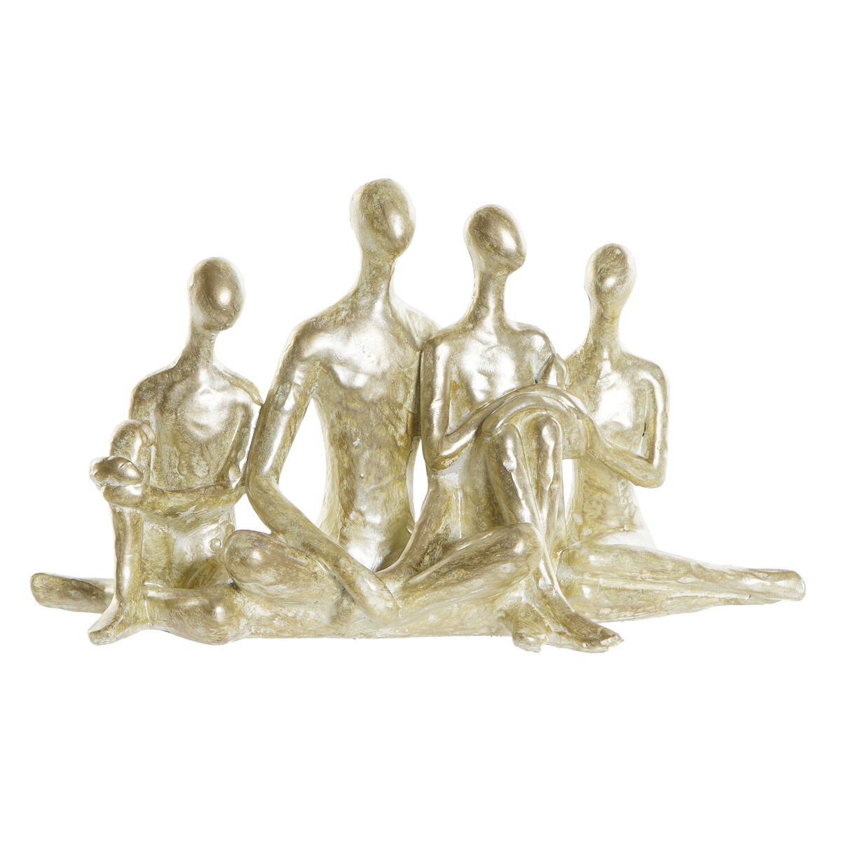 Prydnadsfigur DKD Home Decor Gyllene Familj 21 x 8 x 12 cm - 4