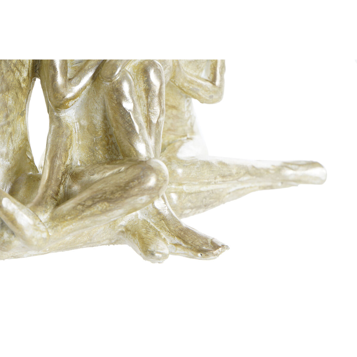 Prydnadsfigur DKD Home Decor Gyllene Familj 21 x 8 x 12 cm - 2