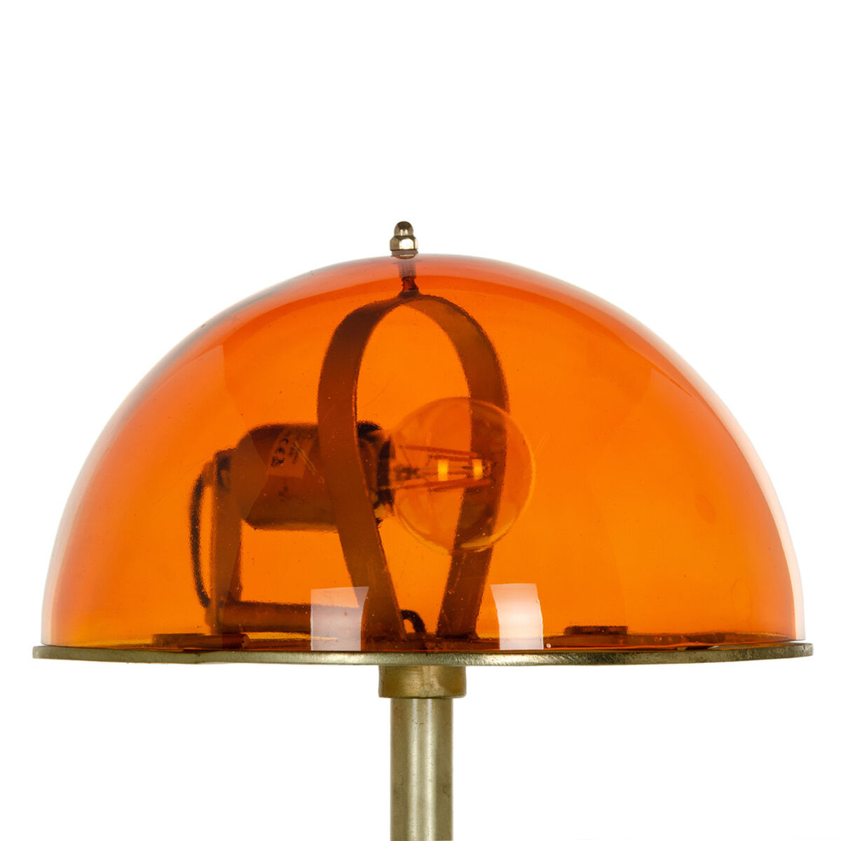 Bordslampa Orange Gyllene Glas Järn 40 W 220-240 V 31 x 31 x 65 cm - 2