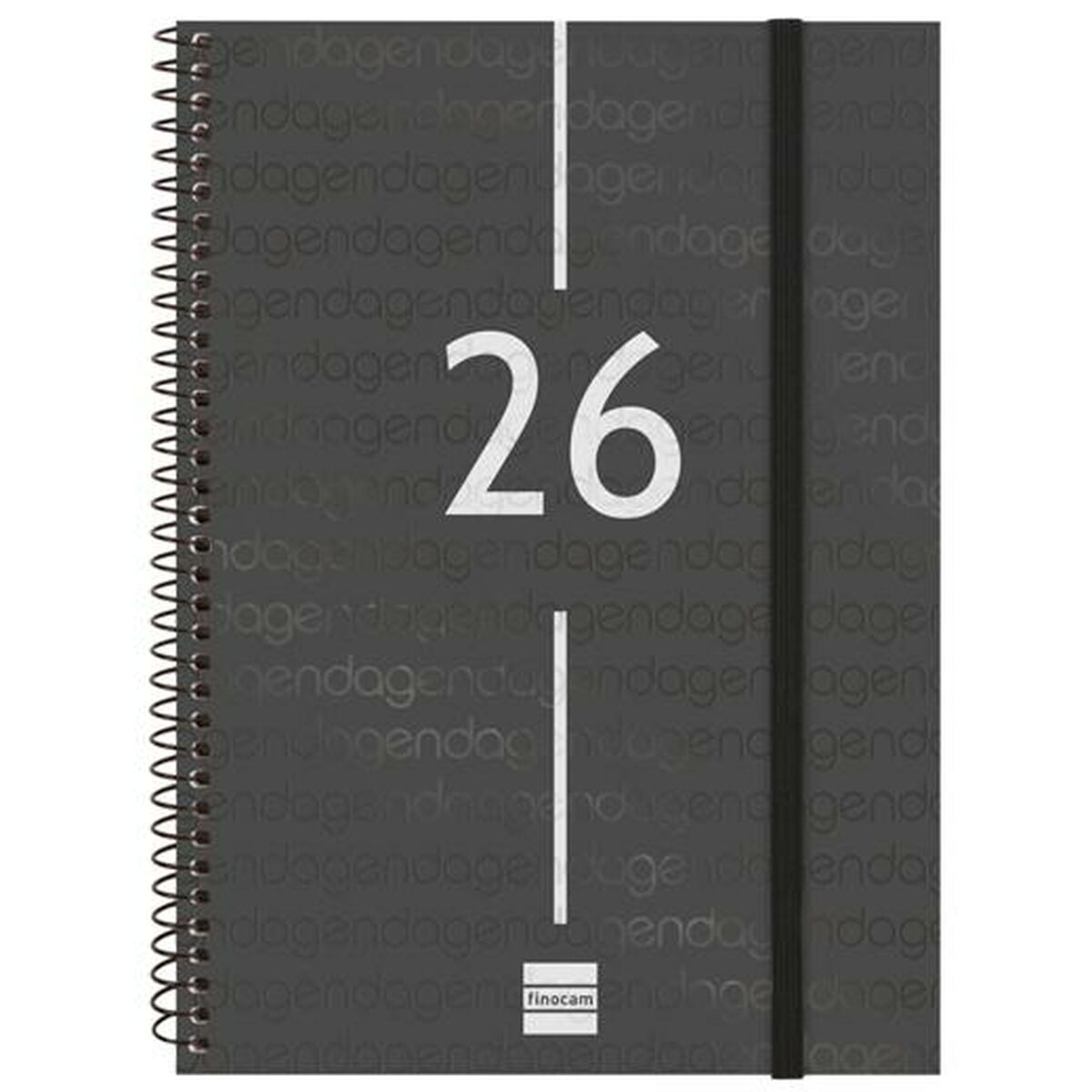 Dagbok Finocam YEAR Svart A5 15,5 x 21,2 cm 2026