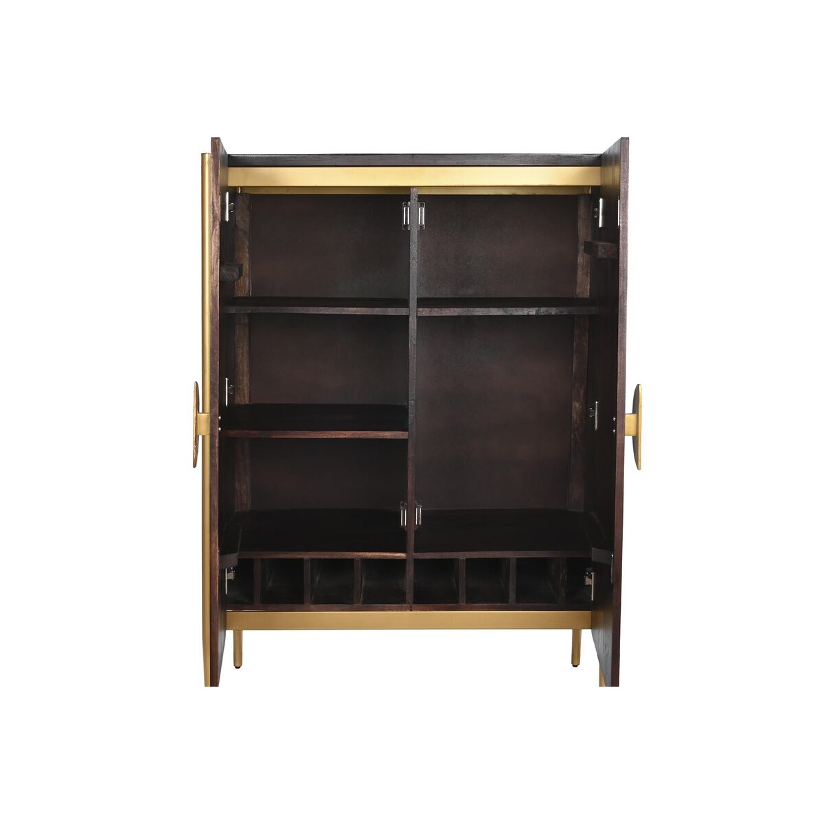 Skänk DKD Home Decor Trä Metall Svart 80 x 40 x 120 cm - 12