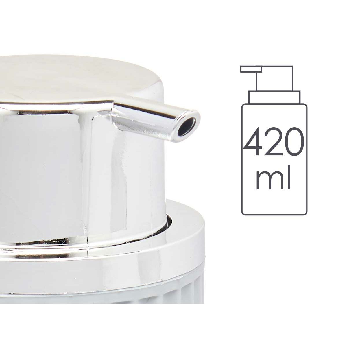 Tvåldispenser Grå Plast 32 antal (450 ml) - 2