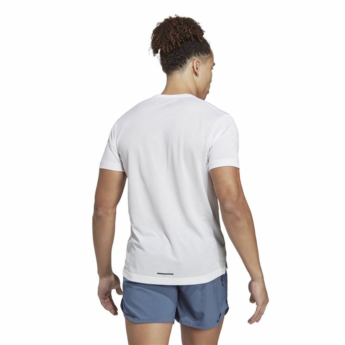 T-shirt med kortärm Herr Adidas Agr Shirt Vit - 3