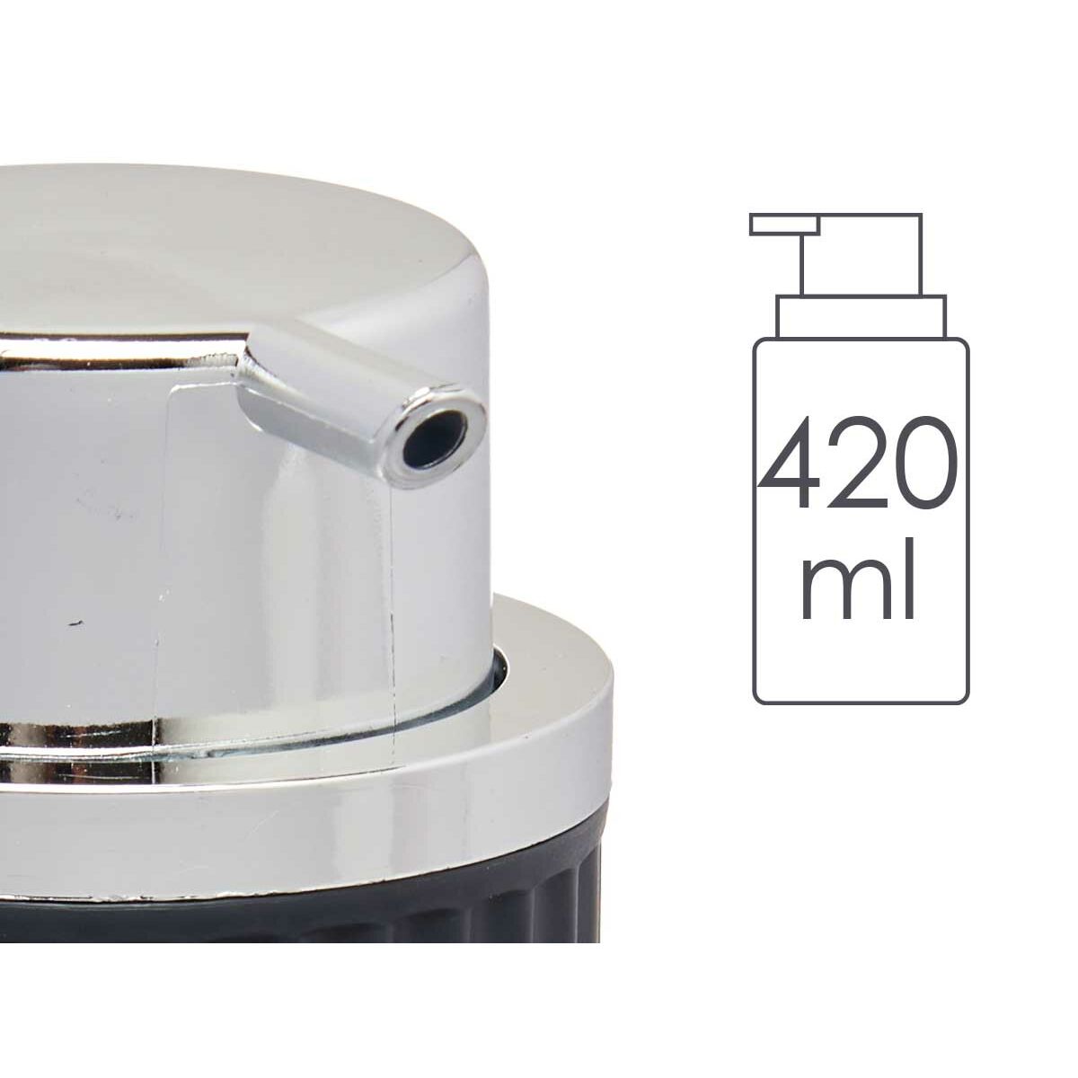 Tvåldispenser Antracitgrå Plast 32 antal (420 ml) - 6