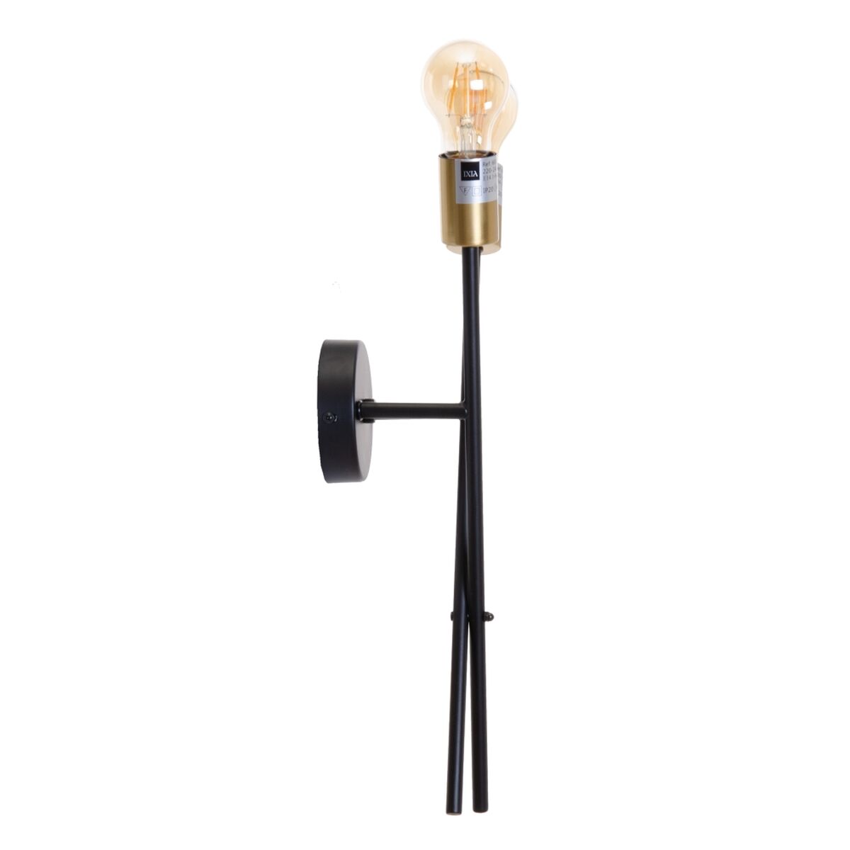 Vägglampa 23 x 10 x 52 cm Svart Metall - 4