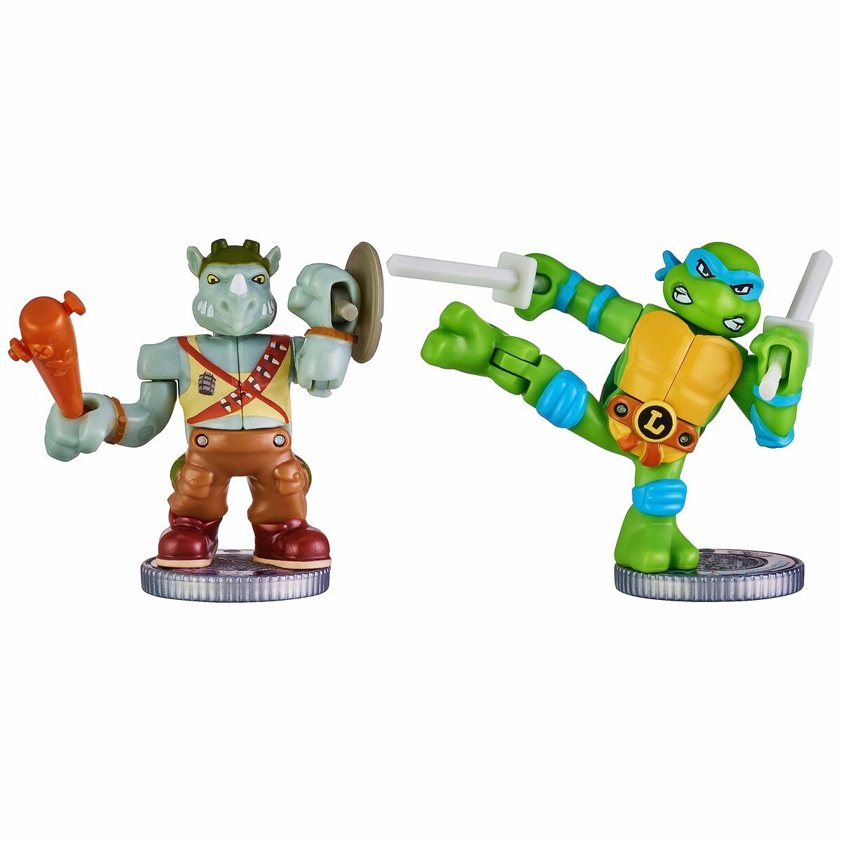 Stridsfigurer Teenage Mutant Ninja Turtles Legends of Akedo: Leonardo vs Rocksteady - 3