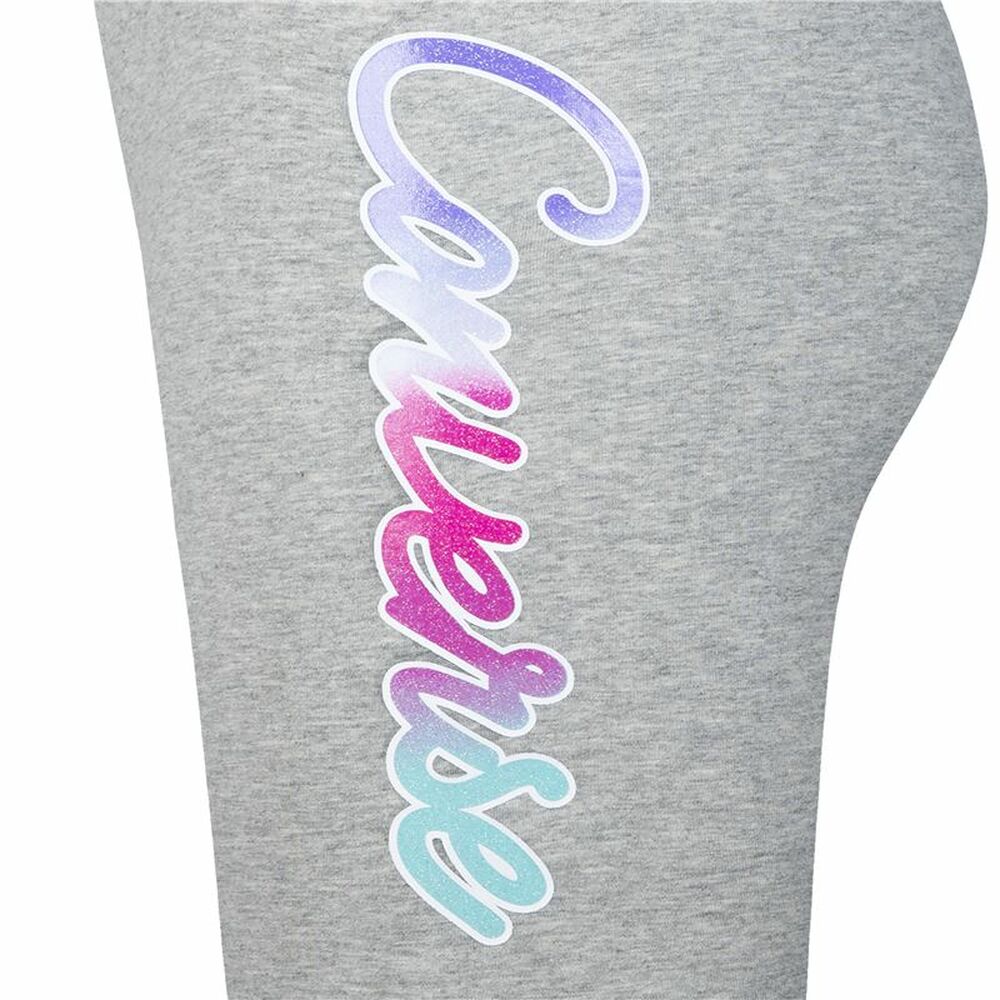 Sport-leggings, Barn Script Glitter High Converse Rise Biker Ljusgrå - 8