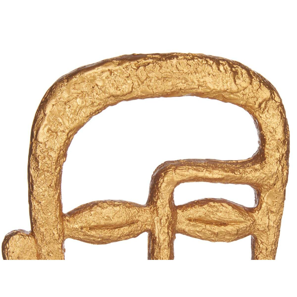 Prydnadsfigur Gift Decor Gyllene Ansikte 19,5 x 38 x 10,5 cm (4 antal) - 2