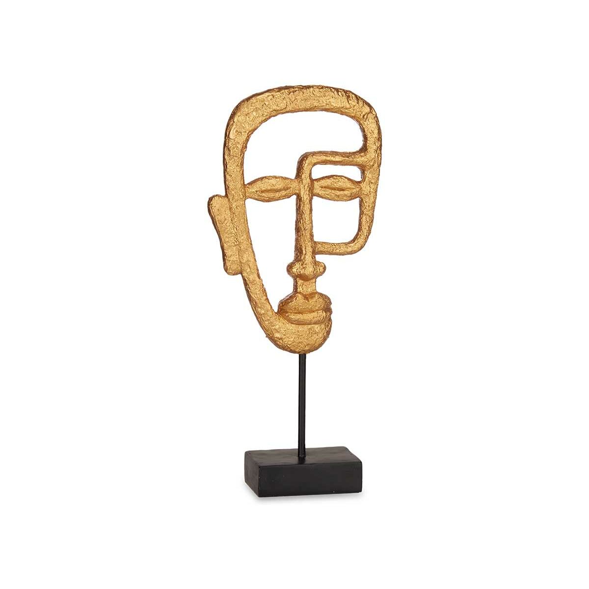 Prydnadsfigur Gift Decor Gyllene Ansikte 19,5 x 38 x 10,5 cm (4 antal) - 3